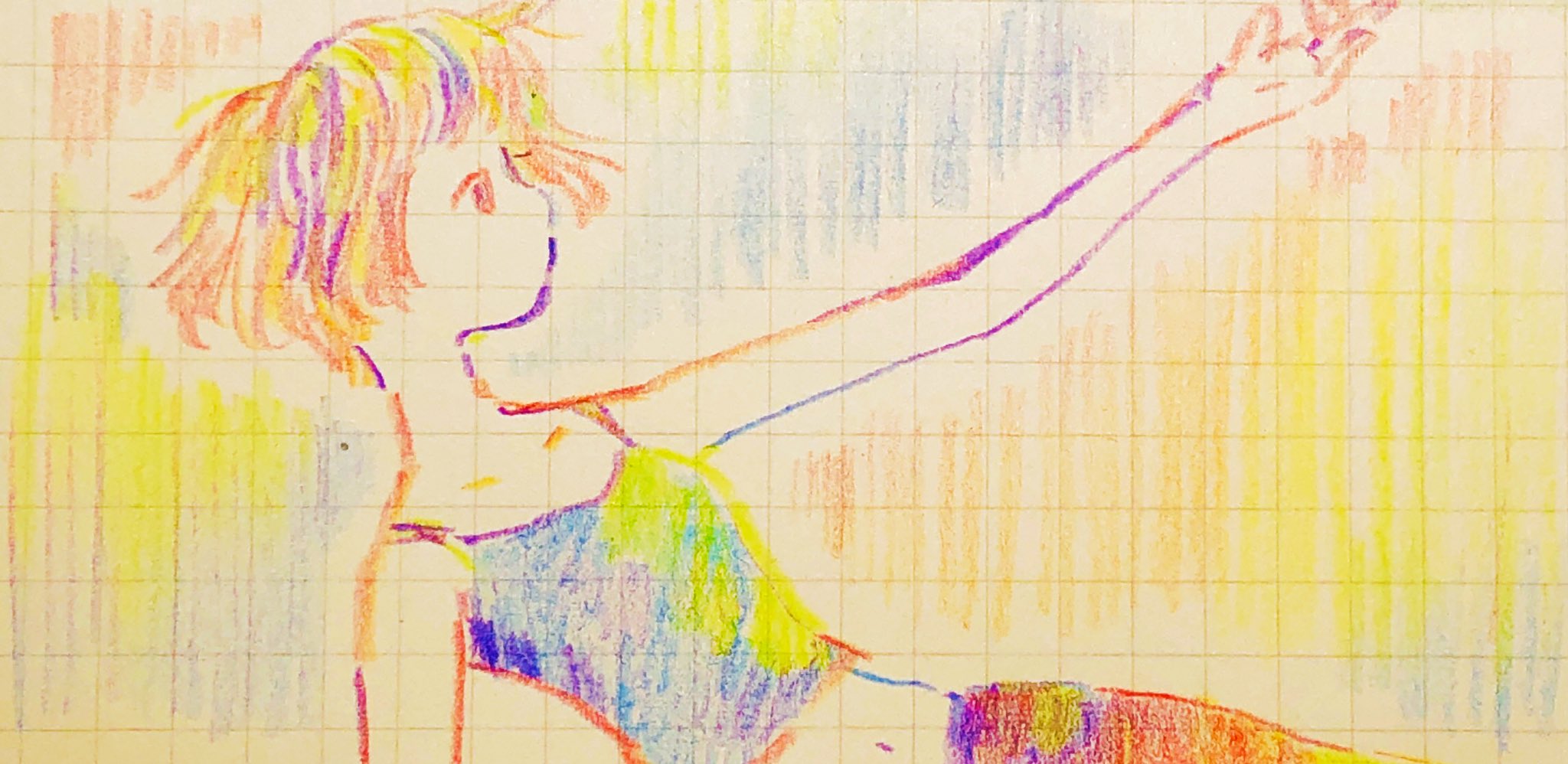 虹色鉛筆の少女